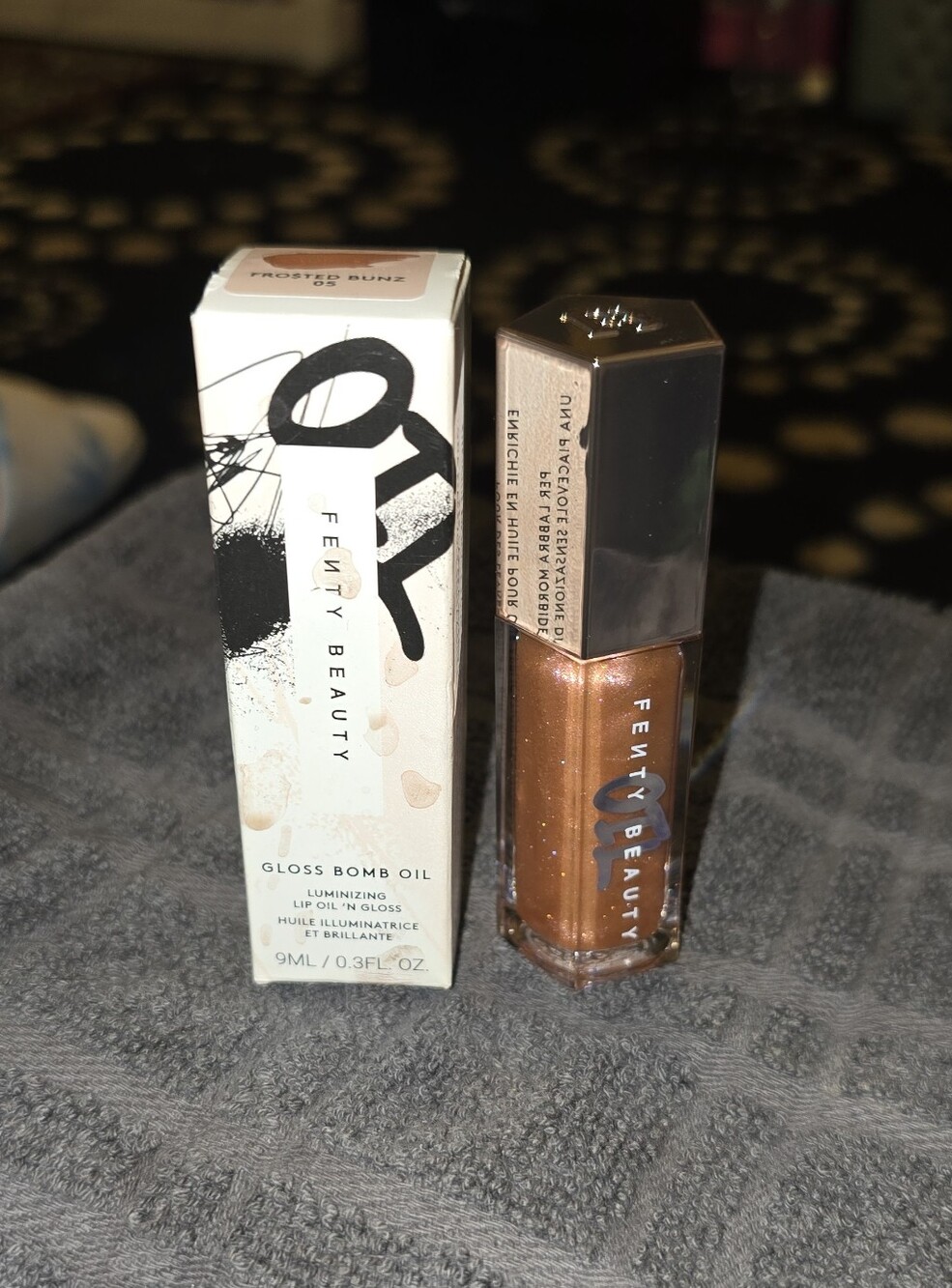 Fenty Beauty Gloss Bomb Oil Luminizing Lip Oil - FROSTED BUNZ